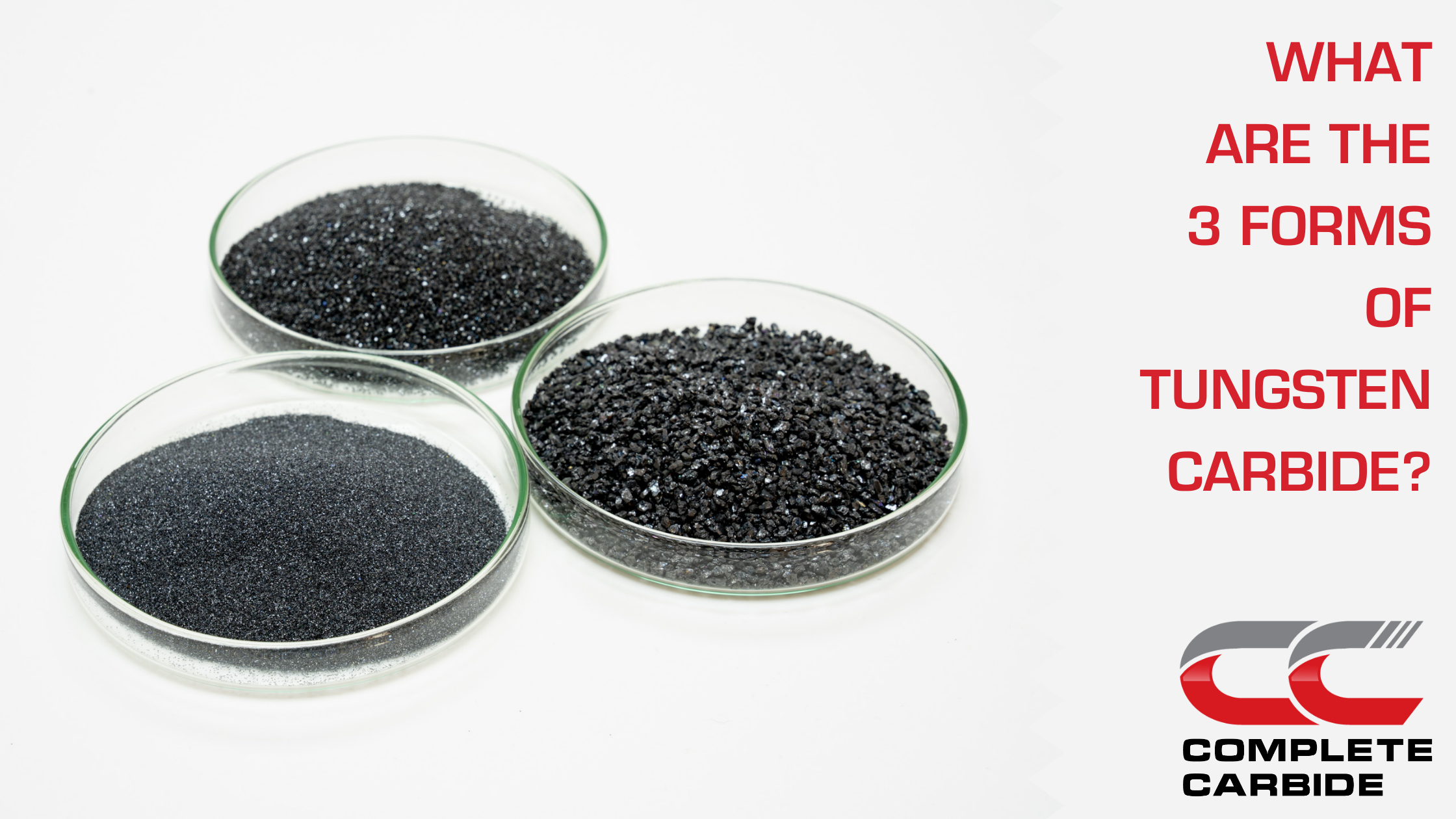 The 3 Forms of Tungsten Carbide Blog Header - Complete Carbide